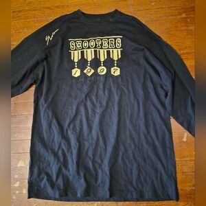 Shooters Mens Sz 3XL Long Sleeve Shirt - Black/Gold